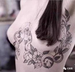 纹身网红女孩吃瓜图片大全,潮流与美食的完美融合